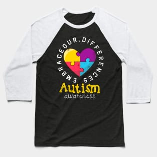 Autism Shirt - Autism Awareness Shirts for Women Men Kids Baseball T-Shirt